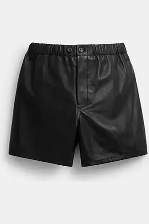 Coach Pantaloncini in pelle