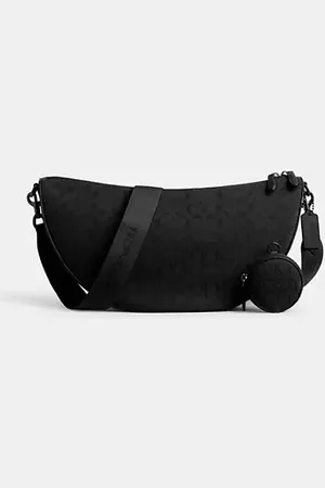 Coach Borsa a tracolla morbida Hall 45 in jacquard Signature