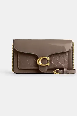 Coach Pochette Tabby in pelle Signature con tracolla a catena