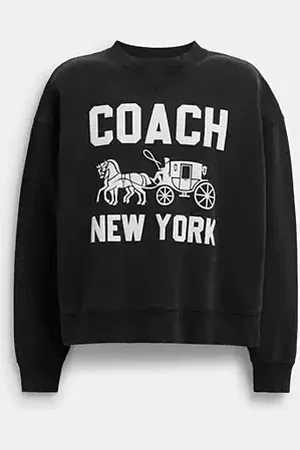 Coach Felpa con carrozza trainata da cavalli