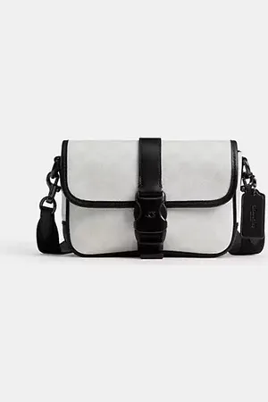 Coach Borsa a tracolla League 19 in tela Signature