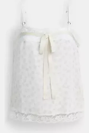 Coach Top In Seta Floreale