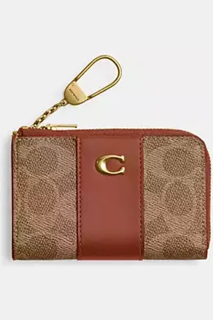 Coach Custodia Portachiavi Con Cerniera A L Essential In Tela Signature