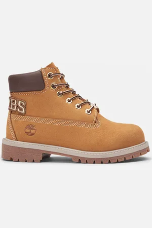 Timberland Scarponcino Stringato Impermeabile Premium 6-Inch da Bambino (dal 35,5 al 40) in giallo/beige, giallo