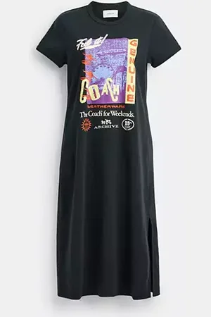 Coach Abito T Shirt Taglio Anni 