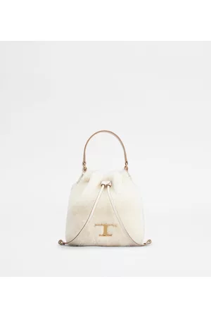Tod's Donna Borse a tracolla - Secchiello Timeless in Montone e Pelle Micro