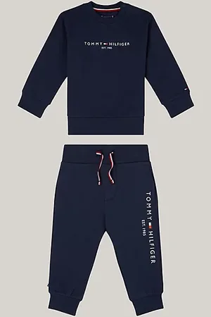 Tommy Hilfiger Completo Essential felpa e joggers con logo