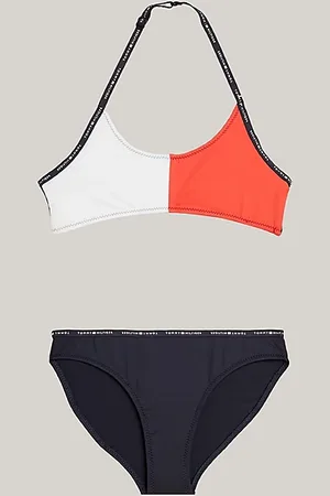Tommy Hilfiger Completo bikini con bralette color block