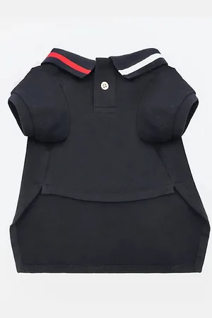 Tommy Hilfiger Polo per cani con colletto e bandierina