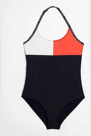 Tommy Hilfiger Costume intero con motivo a bandiera