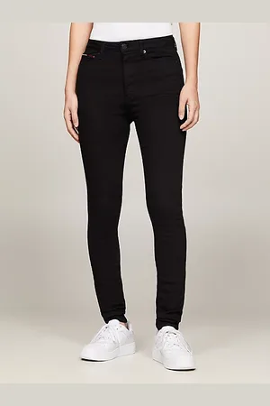 Tommy Hilfiger Jeans Sylvia super skinny a vita alta neri