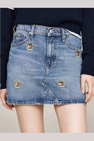 Tommy Hilfiger Minigonna Izzie a vita media in denim