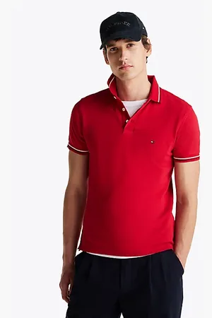 Tommy Hilfiger Polo slim fit con bordi a righe