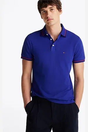 Tommy Hilfiger Polo slim fit con bordi a righe