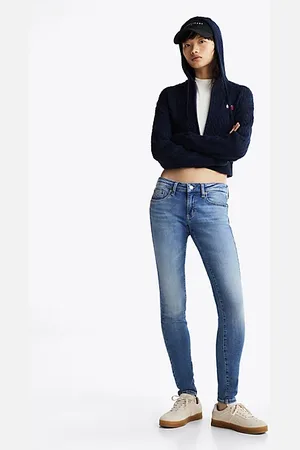 Tommy Hilfiger Jeans Sophie skinny fit a vita bassa con scoloriture