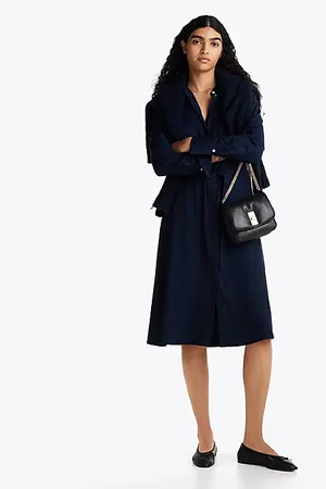 Tommy Hilfiger Chemisier midi senza colletto