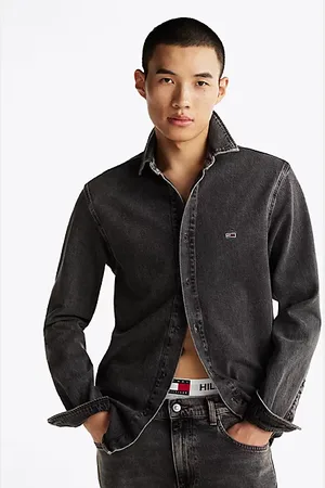 Tommy Hilfiger Sopracamicia regular fit in denim sbiadito