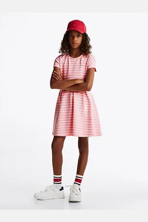 Tommy Hilfiger Vestito skater a campana con motivo a righe