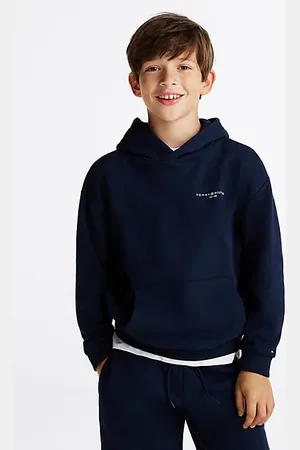 Tommy Hilfiger Felpa con cappuccio e nastro iconico