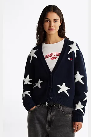 Tommy Hilfiger Cardigan con motivo a stelle e lana