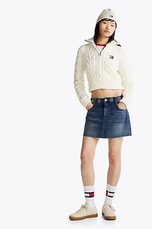 Tommy Hilfiger Minigonna in denim con borchie