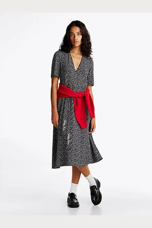 Tommy Hilfiger Vestito midi con motivo floreale