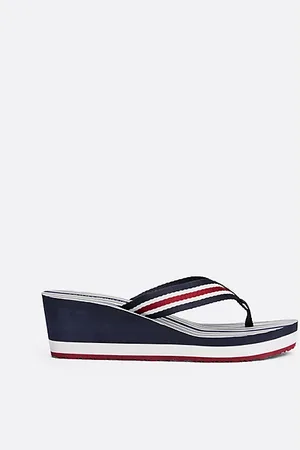 Tommy Hilfiger Sandali infradito con suola alta e fasce iconiche
