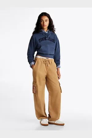 Tommy Hilfiger Pantaloni cargo relaxed fit dritti con logo