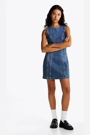 Tommy Hilfiger Vestito corto aderente in denim
