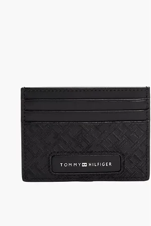 Tommy Hilfiger Porta carte di credito TH Monogram in pelle