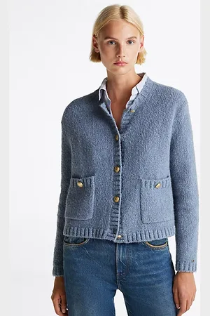 Tommy Hilfiger Cardigan in maglia tramata con bottoni dorati