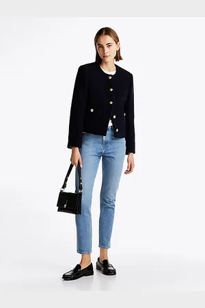 Tommy Hilfiger Jeans cropped slim fit a vita alta