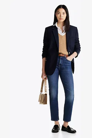 Tommy Hilfiger Jeans cropped slim fit a vita alta sbiaditi