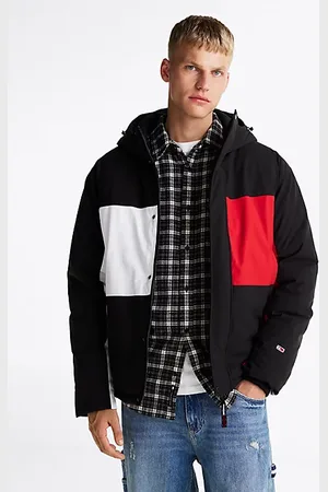 Tommy Hilfiger Giacca color block con cappuccio