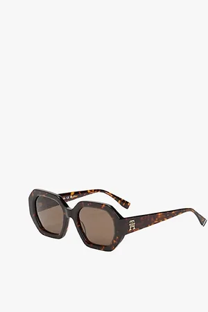 Tommy Hilfiger Occhiali da sole esagonali con monogramma TH