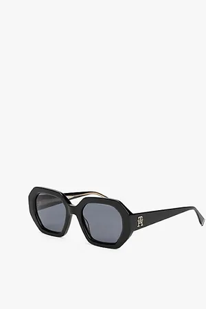 Tommy Hilfiger Occhiali da sole esagonali con monogramma TH
