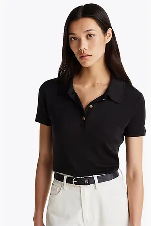 Tommy Hilfiger Polo slim fit con bottoni dorati