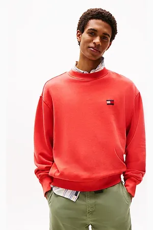 Tommy Hilfiger Felpa relaxed fit con distintivo