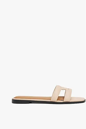 Tommy Hilfiger Mule in pelle con monogramma TH