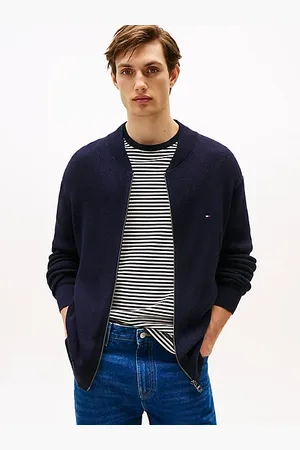 Tommy Hilfiger Pullover con zip e collo stile baseball