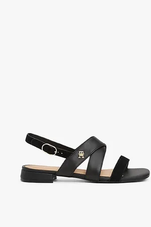 Tommy Hilfiger Sandali in pelle con monogramma TH