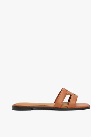 Tommy Hilfiger Mule in pelle con monogramma TH