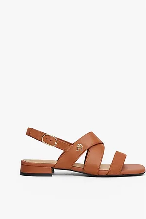 Tommy Hilfiger Sandali in pelle con monogramma TH