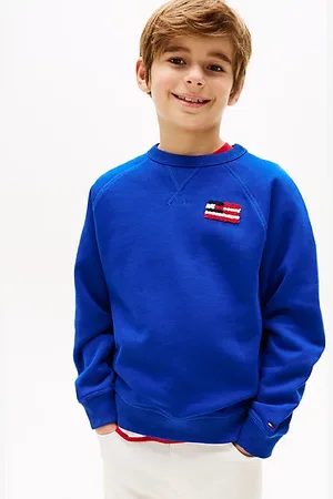 Tommy Hilfiger Felpa relaxed fit con bandierina
