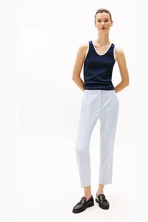Tommy Hilfiger Pantaloni slim fit dritti alla caviglia