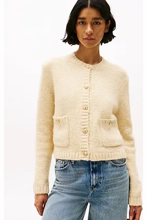 Tommy Hilfiger Cardigan in maglia tramata con bottoni dorati