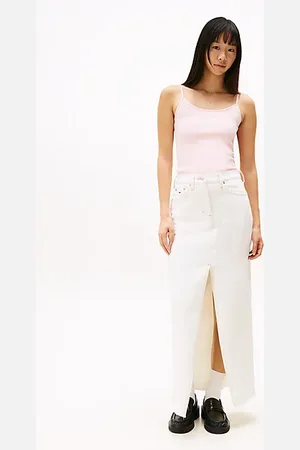 Tommy Hilfiger Gonna Claire lunga in denim