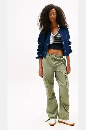 Tommy Hilfiger Pantaloni cargo relaxed fit a vita media
