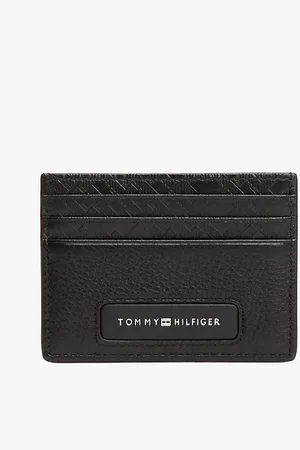 Tommy Hilfiger Porta carte di credito TH Monogram in pelle