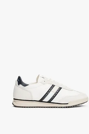 Tommy Hilfiger Sneakers Rétro in pelle con mix di texture